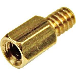 StarTech.com 6-32 Brass Motherboard Standoffs for ATX Computer Case - 15 Pack - Standoff Screw - 6 - Hex - Hex - Brass - 15 / Pack - TAA Compliant
