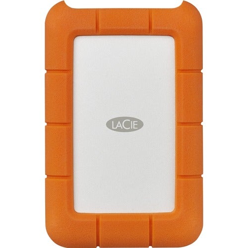 Seagate LaCie Rugged STFR4000800 4 TB Desktop Hard Drive - 2.5" External - Orange - USB Type C