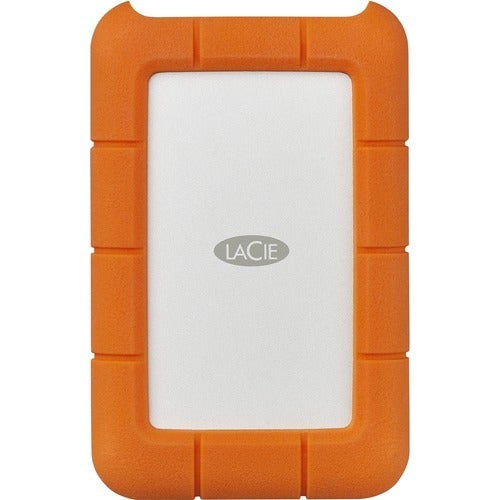 Seagate LaCie Rugged STFR4000800 4 TB Desktop Hard Drive - 2.5" External - Orange - USB Type C