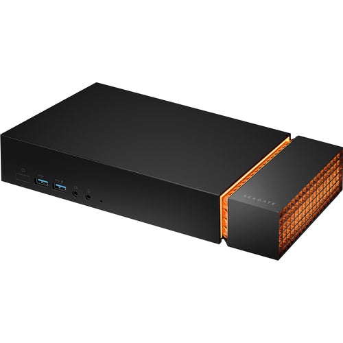 Seagate FireCuda Gaming Dock - for Desktop PC/Notebook/Monitor - Thunderbolt 3 - 5 x USB Ports - 1 x RJ-45 Ports - Network (RJ-45) - 1 x DisplayPorts - DisplayPort - Audio Line In - Audio Line Out - Microphone - Thunderbolt - 1 x Thunderbolt 3 Ports - Wi