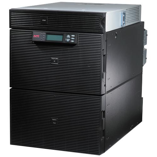 Schneider Electric APC by Schneider Electric Smart-UPS On-Line SURT15KRMXLT-TF5 15 kVA Tower/Rack Mountable UPS - 14U Rack/Tower - 2.50 Hour Recharge - 8 Minute Stand-by - 220 V AC Input - 120 V AC, 208 V AC Output - 1 x Hard Wire 3-wire, 12 x NEMA 5-20R