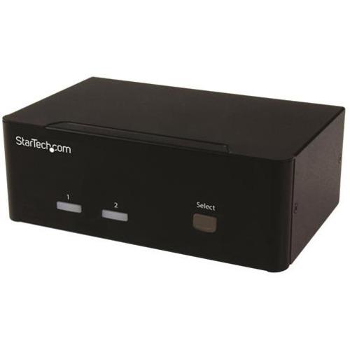 StarTech.com 2-port KVM Switch with Dual VGA and 2-port USB Hub - USB 2.0 - 2 Computer(s) - 1 Local User(s) - 1920 x 1200 - 6 x USB6 x VGA - TAA Compliant