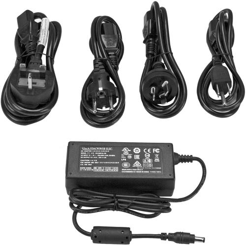 Startech Star Tech.com Replacement 12V DC Power Adapter - 12 Volts 5 Amps - Replace your lost or failed power adapter - Worls with a range of devices that require 12 volt and 5 amps (or less) of power and an M barrel connector - AC adapter - Power adapte