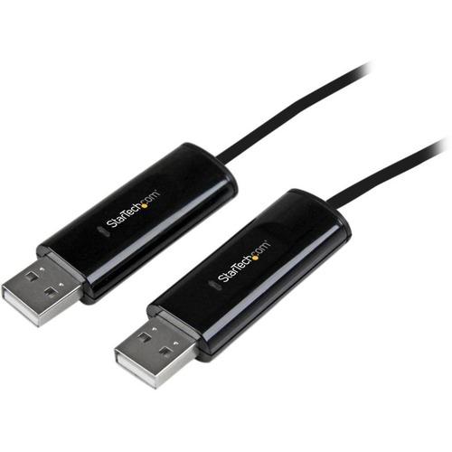 StarTech.com 2 Port USB Keyboard Mouse Switch Cable w/ File Transfer for PC and Mac - Control and transfer files between two Windows and/or Mac systems using a single keyboard and mouse - USB Keyboard Mouse Switch Cable - USB File Transfer Cable - Two
