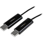 StarTech.com 2 Port USB Keyboard Mouse Switch Cable w/ File Transfer for PC and Mac - Control and transfer files between two Windows and/or Mac systems using a single keyboard and mouse - USB Keyboard Mouse Switch Cable - USB File Transfer Cable - Two