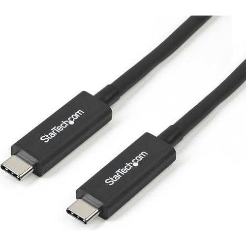 StarTech.com StarTech.com 3 ft 1m Thunderbolt 3 Cable w/ 100W PD - 40Gbps - Dual 4K or Full 5K - Certified Thunderbolt 3 USB-C Cable - Transfer files in seconds with a Thunderbolt 3 cable that supports 40Gbps - 1m Thunderbolt 3 Cable - 3ft Thunderbolt 3