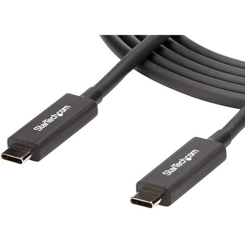 StarTech.com StarTech.com 6 ft 2m Thunderbolt 3 Cable w/ 100W PD - 40Gbps - Dual 4K or Full 5K - Certified Thunderbolt 3 USB-C Cable - Transfer files in seconds with a Thunderbolt 3 cable that supports 40Gbps - 2m Thunderbolt 3 Cable - 6ft Thunderbolt 3