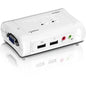 TRENDnet 2-Port USB KVM Switch and Cable Kit with Audio, Manage Two PCs, USB 1.1, Hot-Plug, Auto-Scan, Hot-Keys, Windows & Linux Compliant, TK-209K - TRENDnet 2-port USB KVM Switch Kit w/Audio