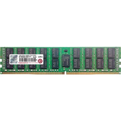 Transcend 8GB DDR4 SDRAM Memory Module - For Server - 8 GB - DDR4-2133/PC4-17000 DDR4 SDRAM - 2133 MHz - 1.20 V - ECC - Registered - 288-pin - DIMM - Lifetime Warranty