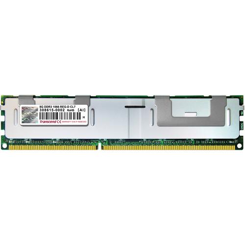 Transcend 8GB DDR3 SDRAM Memory Module - For Desktop PC - 8 GB - DDR3-1066/PC3-8500 DDR3 SDRAM - 1066 MHz - ECC - Registered - 240-pin - DIMM