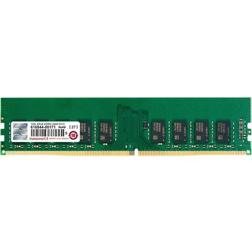 Transcend 8GB DDR4 SDRAM Memory Module - 8 GB (1 x 8GB) - DDR4-2400/PC4-19200 DDR4 SDRAM - 2400 MHz - CL17 - 1.20 V - ECC - Unbuffered - 288-pin - DIMM