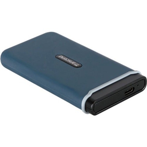 Transcend ESD350C 240 GB Portable Solid State Drive - External - PCI Express - Navy Blue - USB 3.1 Type C - 3 Year Warranty