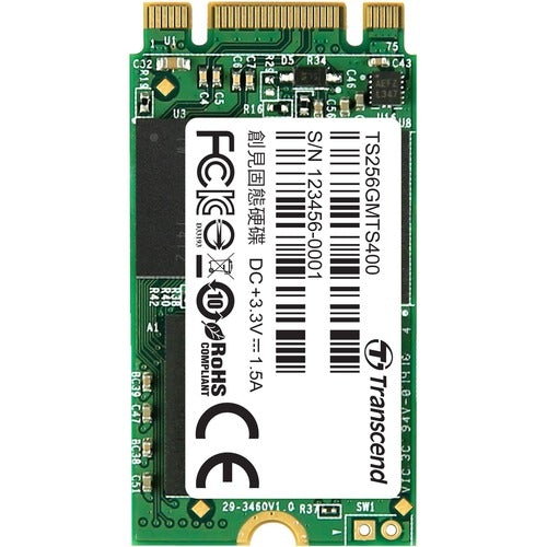 Transcend MTS400 256 GB Solid State Drive - M.2 Internal - SATA (SATA/600) - 560 MB/s Maximum Read Transfer Rate - 3 Year Warranty