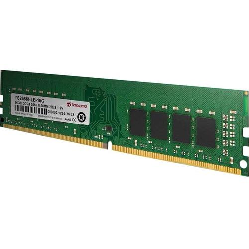 Transcend 16GB DDR4 SDRAM Memory Module - 16 GB - DDR4-2666/PC4-21300 DDR4 SDRAM - 2666 MHz - CL19 - 1.20 V - Unbuffered - 288-pin - DIMM