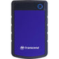 Transcend StoreJet TS2TSJ25H3B 2 TB Portable Rugged Hard Drive - 2.5" External - SATA - Blue - USB 3.0 - 3 Year Warranty