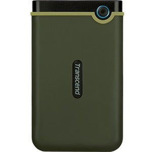 Transcend StoreJet 25M3 TS-2TSJ25M3G 2 TB Portable Hard Drive - 2.5" External - Military Green - USB 3.1 - 256-bit Encryption Standard - 3 Year Warranty