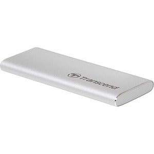 Transcend ESD240C 480 GB Portable Solid State Drive - External - Silver - USB 3.1 Type C - 520 MB/s Maximum Read Transfer Rate