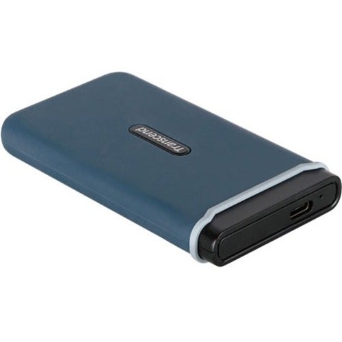 Transcend ESD350C 480 GB Portable Solid State Drive - External - PCI Express - Navy Blue - USB 3.1 Type C - 3 Year Warranty