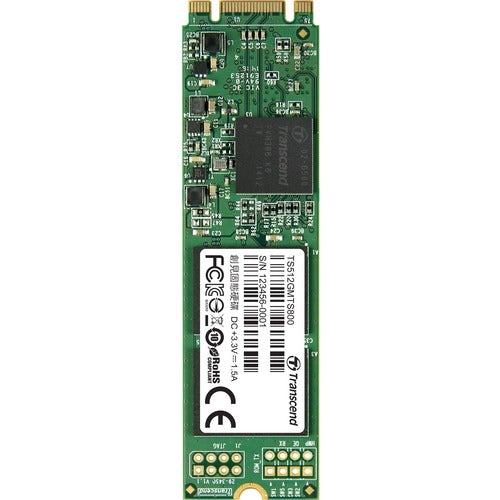 Transcend MTS800 512 GB Solid State Drive - M.2 Internal - SATA (SATA/600) - 560 MB/s Maximum Read Transfer Rate - 3 Year Warranty