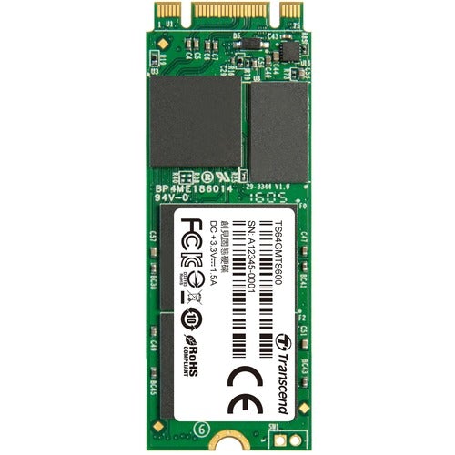 Transcend MTS600 64 GB Solid State Drive - M.2 Internal - SATA (SATA/600) - 560 MB/s Maximum Read Transfer Rate - 3 Year Warranty