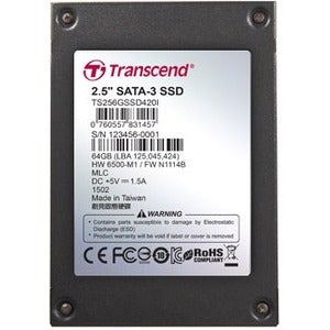 Transcend 64 GB Solid State Drive - 2.5" Internal - SATA (SATA/600) - 560 MB/s Maximum Read Transfer Rate - 3 Year Warranty