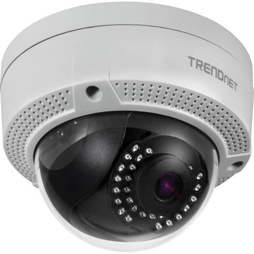 TRENDnet TV-IP1329PI 4 Megapixel Network Camera - Dome - 98.43 ft (30 m) Night Vision - H.265+, H.265, H.264+, H.264, MJPEG - 2560 x 1440 - CMOS