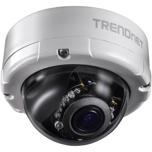 TRENDnet Indoor/Outdoor 4 Megapixel, Varifocal PoE IR Dome Network Camera, Auto-Focus, Optical Zoom, Manual Pan/Tilt, Night Visions Up to 98ft, IP66 Rated Housing, ONVIF, IPv6, TV-IP345PI - Indoor/Outdoor 4MP Varifocal PoE IR Dome Network Camera