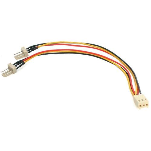 Startech Star Tech.com 6in TX3 Fan Power Splitter Cable - Connect two 3-pin (TX3) fans to a single power supply connector - 3 pin Fan Power Y Cable - 3 Pin Fan Splitter - Fan Power Splitter - 3 pin Splitter - 1x Molex Fan 3pin TX3 (F), 2x Molex Fan 3pin