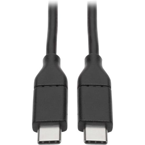 Tripp Lite U040-C03-C USB-C to USB-C Cable, USB-IF, M/M, 3 ft. - 3 ft USB Data Transfer Cable for Smartphone, Hard Drive, Docking Station, Flash Drive, Tablet, Notebook, MacBook, Chromebook, Ultrabook, Wall Charger, Hub - First End: 1 x Type C Male USB -