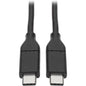 Tripp Lite U040-C03-C USB-C to USB-C Cable, USB-IF, M/M, 3 ft. - 3 ft USB Data Transfer Cable for Smartphone, Hard Drive, Docking Station, Flash Drive, Tablet, Notebook, MacBook, Chromebook, Ultrabook, Wall Charger, Hub - First End: 1 x Type C Male USB -