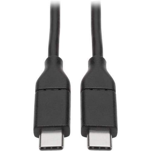 Tripp Lite U040-C03-C USB-C to USB-C Cable, USB-IF, M/M, 3 ft. - 3 ft USB Data Transfer Cable for Smartphone, Hard Drive, Docking Station, Flash Drive, Tablet, Notebook, MacBook, Chromebook, Ultrabook, Wall Charger, Hub - First End: 1 x Type C Male USB -