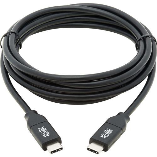 Tripp Lite U040-C2M-C-5A USB-C to USB-C Cable, USB-IF, M/M, 2 m - 6.6 ft USB-C Data Transfer Cable for Power Bank, MacBook Pro, Charger, Mobile Device, Smartphone, MacBook, Notebook, Docking Station, Wall Charger, Hard Drive, Flash Drive, ... - First End