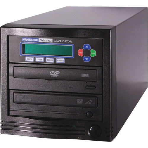 Kanguru Solutions Kanguru 1-to-1, 24x DVD Duplicator - Standalone - 1 x DVD-ROM, 1 x DVD-Writer - 24x DVD-R, 24x DVD+R, 12x DVD-R, 12x DVD+R, 52x CD-R - 22x DVD-R/RW, 22x DVD+R/RW - USB - 52 CD Read/52 CD Write - 18 DVD Read/24 DVD Write/22 DVD Rewrite - - PuriLite