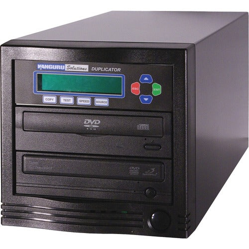 Kanguru Solutions Kanguru 1-to-1, 24x DVD Duplicator - Standalone - 1 x DVD-ROM, 1 x DVD-Writer - 24x DVD-R, 24x DVD+R, 12x DVD-R, 12x DVD+R, 52x CD-R - 22x DVD-R/RW, 22x DVD+R/RW - USB - 52 CD Read/52 CD Write - 18 DVD Read/24 DVD Write/22 DVD Rewrite -