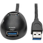 Tripp Lite 2-Port USB 3.0 SuperSpeed Desktop Extension Cable (M/2xF), 6 ft - 6 ft USB Data Transfer Cable for Digital Camera, Desktop Computer, Hard Drive, Notebook - First End: 1 x Type A Male USB - Second End: 2 x Type A Female USB - 5 Gbit/s - Extensi