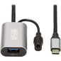 Tripp Lite U330-05M-C2A USB-C Active Extension Cable, USB-C to USB-A (M/F), 16 ft. (5 m) - 16.4 ft USB Data Transfer Cable for Chromebook, Notebook, Tablet, Computer, Printer, Modem, MacBook, Smartphone, Keyboard, Portable Hard Drive, Patch Panel, ... -