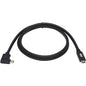 Tripp Lite U420-01M-G25ARA USB-C to USB-C Cable, M/M, Black, 1 m (3.3 ft.) - 3.3 ft Thunderbolt 3 Data Transfer Cable for Smartphone, Computer, Charger, Power Bank, MacBook Pro, Chromebook, Notebook, Docking Station, Wall Charger, External Hard Drive, PC