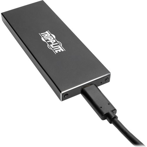 Tripp Lite U457-1M2-SATAG2 Drive Enclosure - USB 3.1 Type C Host Interface - UASP Support External - Black - 1 x Total Bay - Aluminum Alloy - PuriLite