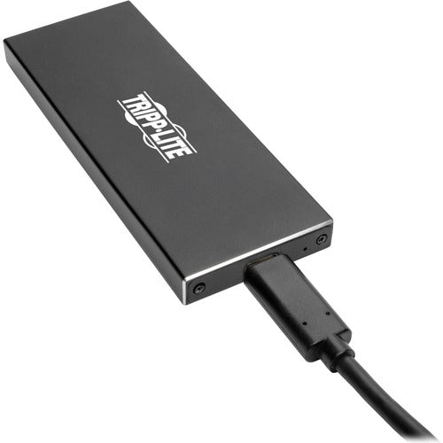 Tripp Lite U457-1M2-SATAG2 Drive Enclosure - USB 3.1 Type C Host Interface - UASP Support External - Black - 1 x Total Bay - Aluminum Alloy