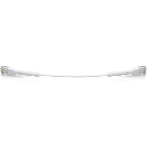Ubiquiti UniFi Ethernet Patch Cable - 3.9" Category 6a Network Cable for Network Device - First End: 1 x RJ-45 Male Network - Second End: 1 x RJ-45 Male Network - Patch Cable - White - 50