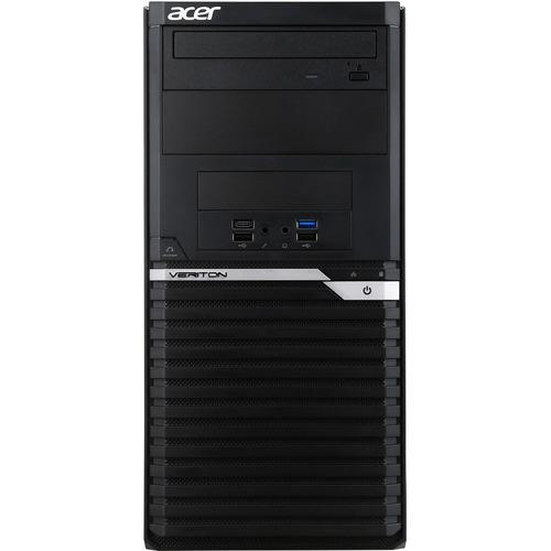 Acer Veriton M4660G VM4660G-I3810H1 Desktop Computer - Intel Core i3 8th Gen i3-8100 Quad-core (4 Core) 3.60 GHz - 4 GB RAM DDR4 SDRAM - 500 GB HDD - Black - Windows 10 Pro 64-bit - Intel UHD Graphics 630