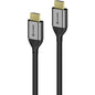 Alogic 2m Ultra 8K HDMI to HDMI Cable - V2.1 - Space Grey - 6.6 ft HDMI A/V Cable for Audio/Video Device, Notebook, PC, Gaming Console, Blu-ray Player, Hi-Fi System, TV, Monitor, Projector - First End: 1 x HDMI Male Digital Audio/Video - Second End: 1 x