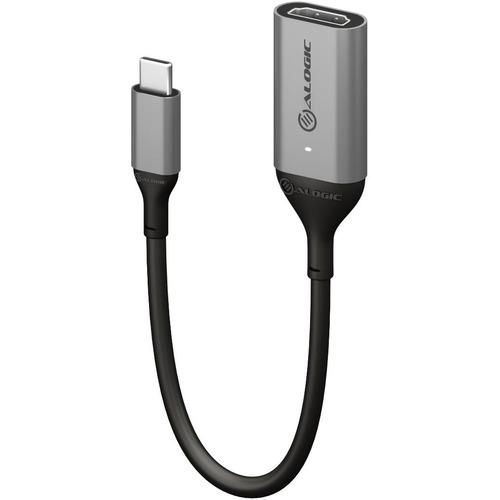 Alogic Ultra 15cm USB-C (Male) to HDMI (Female) Adapter - 4K 60Hz - 5.9" HDMI/USB-C Data Transfer Cable for Computer, MAC, Chromebook, TV, Monitor, Projector, Notebook - First End: 1 x Type C Male USB - Second End: 1 x HDMI Female Digital Audio/Video - S