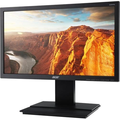 Acer B206HQL 19.5" HD+ LED LCD Monitor - 16:9 - Dark Gray - Twisted Nematic Film (TN Film) - 1600 x 900 - 16.7 Million Colors - 250 cd/m‚² - 5 ms - 60 Hz Refresh Rate - DVI - VGA