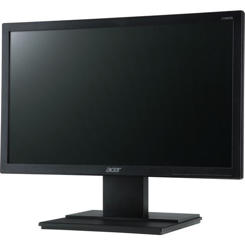 Acer V196HQL 18.5" LED LCD Monitor - 16:9 - 5ms - Free 3 year Warranty - Twisted Nematic Film (TN Film) - 1366 x 768 - 16.7 Million Colors - 200 cd/m‚² - 5 ms - 60 Hz Refresh Rate - VGA