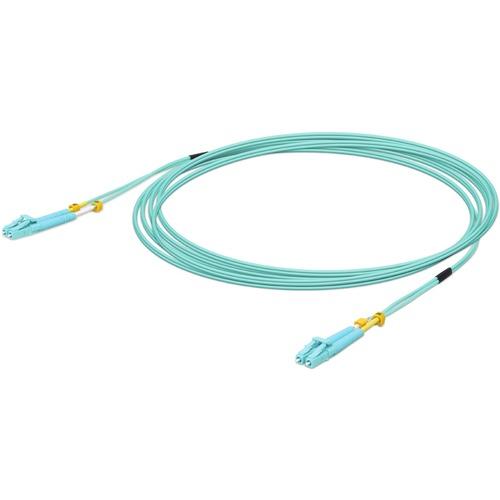 Ubiquiti UniFi Fiber Optic Duplex Patch Network Cable - 3.3 ft Fiber Optic Network Cable for Network Device - First End: 2 x LC Network - Second End: 2 x LC Network - Patch Cable - 50/125 Âµm - Turquoise