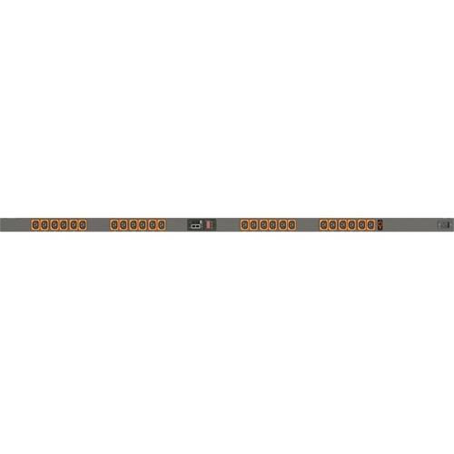 Vertiv Geist MUR3EGB0-24L137-2C20A9A00-S 24-Outlets PDU - Monitored - IEC 60320 C20 - 24 x U-Lock IEC 60320 C13 - 120 V AC, 230 V AC - Network (RJ-45) - 0U - Vertical - Rack-mountable