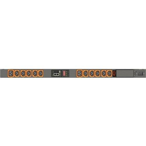 Vertiv Geist MUS3EGM0-12P027-2C20A9A00-S 12-Outlets PDU - Switched - IEC 60320 C20 - 10 x IEC 60320 C13, 2 x IEC 60320 C19 - 230 V AC - Network (RJ-45) - 0U - Vertical - Rack-mountable