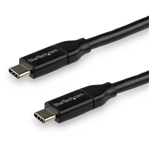 StarTech.com USB-C to USB-C Cable w/ 5A PD - M/M - 3 m (10 ft.) - USB 2.0 - USB-IF Certified - 9.8 ft Thunderbolt 3 Data Transfer Cable for Notebook, MacBook Pro, MacBook, Chromebook, Power Bank, Docking Station - First End: 1 x USB Type C Male Thunderbo