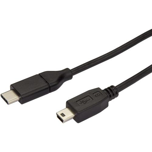 StarTech.com 2m 6 ft USB C to Mini USB Cable - M/M - USB 2.0 - USB C to USB Mini - USB Type C to Mini USB - Mini USB to USB C Cable - Connect USB 2.0 Mini-B devices to your USB Type-C or Thunderbolt 3 computer - 2m USB C to USB Mini / 6ft USB Type C to M
